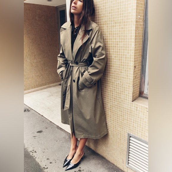 Zara belted Top Coat - Picture 4 of 8